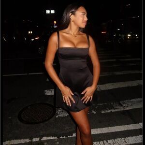 House of CB Kara Black Cocktail Minidress